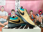 Nike SB Blazer Low Sneakers in Beige and Turquoise