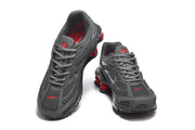 Nike Shox Ride 2 Gray and Red Sneakers