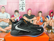 Nike Zoom Basketball Shoes Black Silver