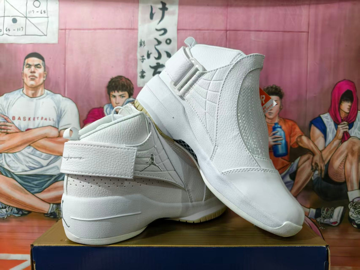 Jordan Jumpman Team 1 White High-Top Basketball Shoes