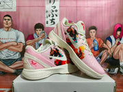 Nike Zoom Pink Painted Basketball Sneakers