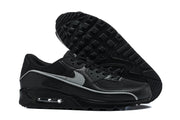 Nike Air Max 90 Black and Silver Sneakers
