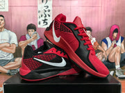 Nike Red and Black Basketball Sneakers