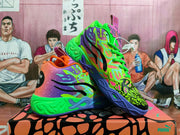 PUMA Basketball Sneakers in Purple, Green and Orange