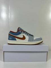 Jordan Air Jordan 1 Low Sneakers Blue Gray and Brown FZ5045-019