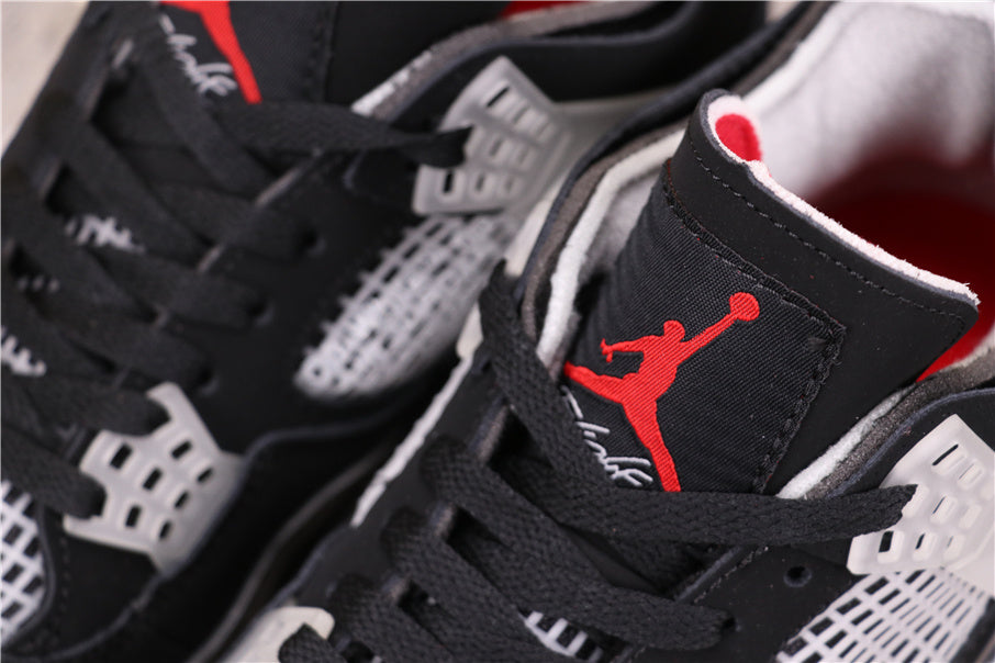 Jordan Air Jordan 4 Black Gray Red Sneakers AQ9129-412