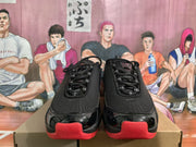 Nike Black and Red Basketball Sneakers