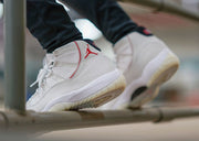 Jordan Air Jordan 11 Platinum Tint White Red Sneakers