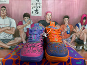 Puma Purple-Red Basketball Sneakers