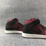 Jordan Air Jordan 1 Mid Sneakers Burgundy Black White
