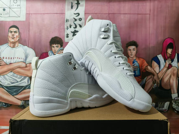 Jordan White High-Top Basketball Sneakers