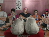 Nike White Perforated Slip-On Clogs