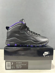 Jordan Air Jordan 10 High Black and Purple Sneakers 130209-051