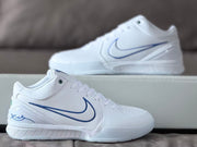 Nike Kobe 4 Basketball Shoes White and Blue