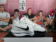 Nike White and Black Basketball Sneakers