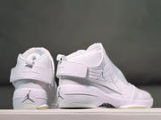 Jordan 19 White High-Top Basketball Sneakers