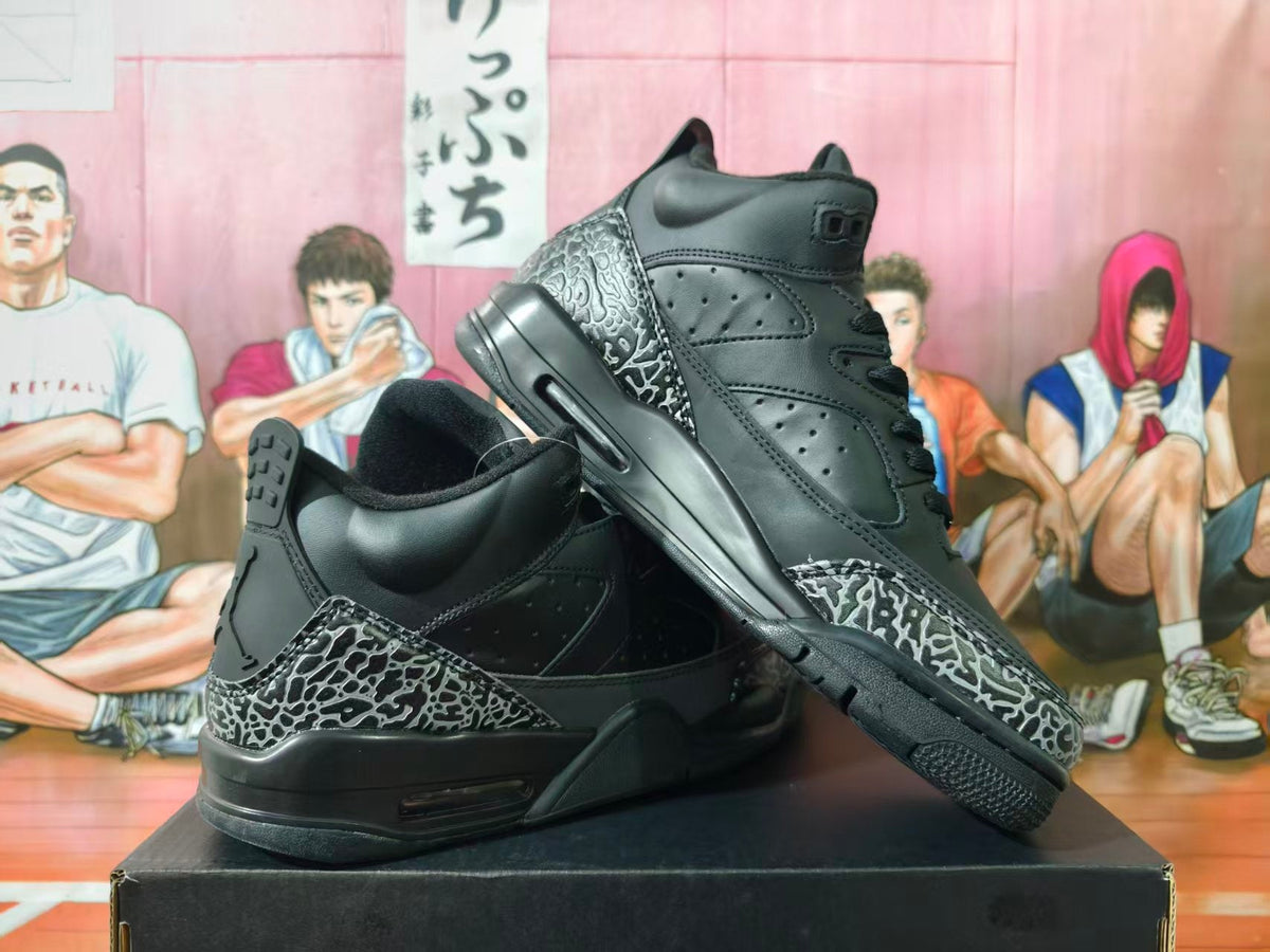 Jordan 3 Black Elephant Print Sneakers