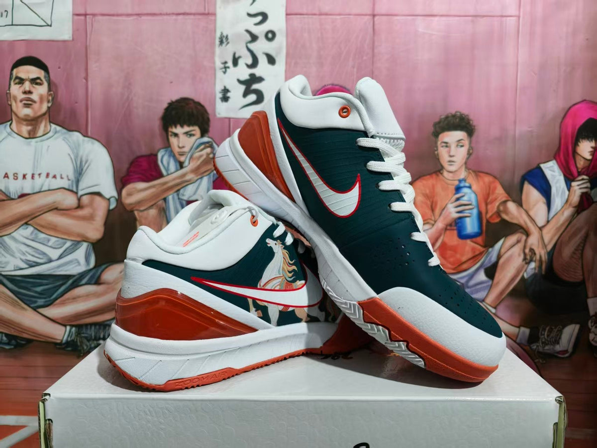 Nike Basketball Sneakers White Dark Blue Red