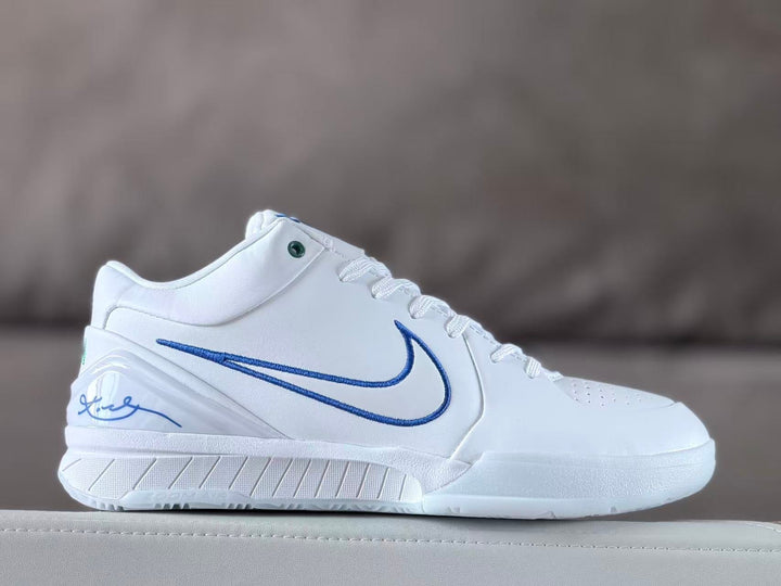Nike Kobe 4 Basketball Shoes White and Blue