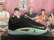 Jordan Black and Mint Green Basketball Sneakers