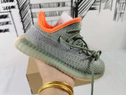 Yeezy 350 V2 Kids' Sneakers in Gray and Orange