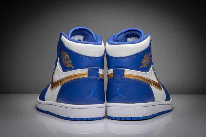 Jordan Air Jordan 1 High Sneakers Blue White Gold