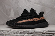 Yeezy 350 V2 Black Peach Stripe Sneakers