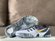 Nike Kobe 9 GiGi Basketball Sneakers White Black Gold