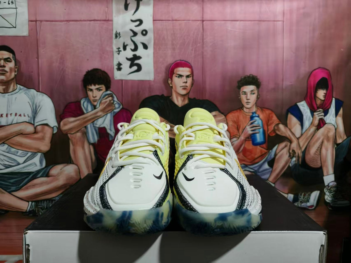 Nike GT Cut 3 Basketball Shoes White Yellow Blue