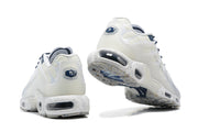 Nike Air Max Plus White and Navy Sneakers