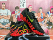 Nike Basketball Shoes, Black and Red with Volt Accents