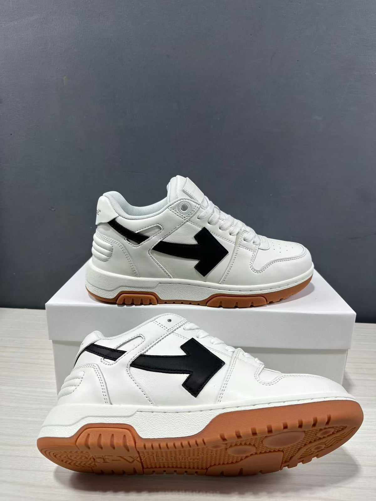 Off-White Out Of Office White Black Low-Top Sneakers