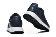 Prada Navy Mesh Panel Low-Top Sneakers