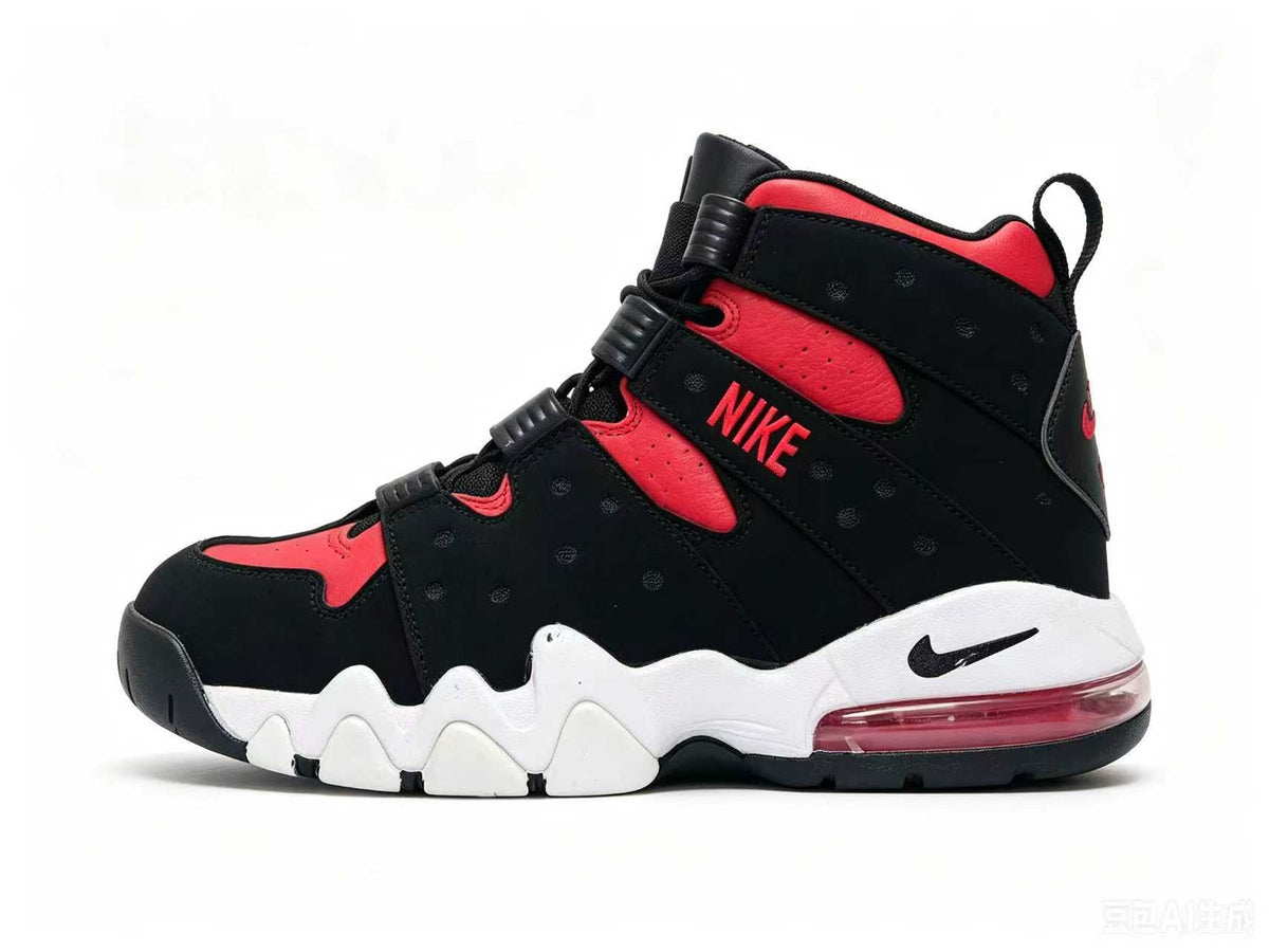 Nike Air Max CB 94 Black and Red High-Top Sneakers