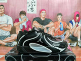Jordan Black and Grey Basketball Sneakers