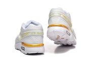 Nike Air Max White and Gold Sneakers
