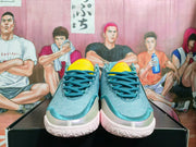 Nike Basketball Shoes in Blue Gray and Yellow
