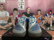 Puma All-Pro Nitro Basketball Shoes Gray Blue