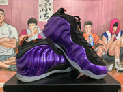 Electric Purple High-Top Sneakers with Black Accents