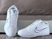 Nike Kobe 4 Basketball Shoes White and Blue