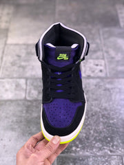 Air Jordan 1 Zoom Air CMFT Lemon Venom Plum Purple Sneakers