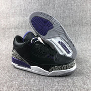 Jordan 3 Court Purple Black Sneakers CT8532-050