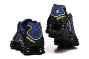 Nike Shox TL Blue and Black Patterned Sneakers