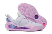 Nike KD 17 Basketball Shoes, Grey and Pink, Style 3027631-502