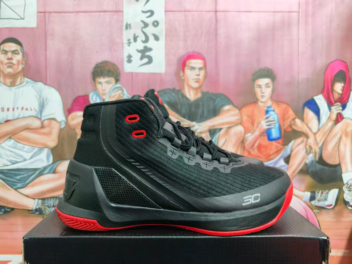Under Armour Black Red Basketball Sneakers