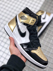 Jordan Air Jordan 1 High Gold Toe Sneakers 861428-007
