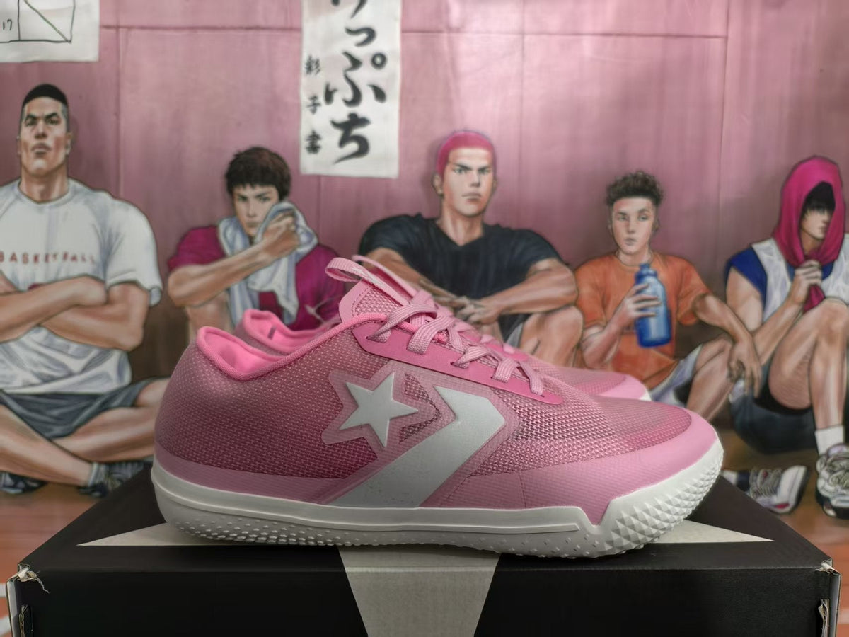 Pink Star Chevron Low-Top Sneakers