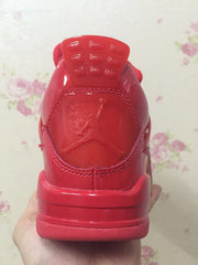 Jordan 4 Red Patent Leather Sneakers 719864 600