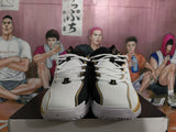 Nike Basketball Sneakers White Black Gold