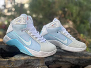Nike HD2008 High-Top Basketball Sneakers White Light Blue